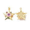 Brass Micro Pave Colorful Cubic Zirconia Pendants ZIRC-E006-05G-01-1