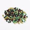 Choc-Mint Mix Pearlized Glass Pearl Beads HY-X006-4mm-04-2