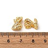 Brass Micro Pave Cubic Zirconia Beads KK-A265-01G-3