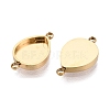304 Stainless Steel Connector Cabochon Settings STAS-Q113-32G-2