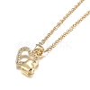 Valentine's Day 304 Stainless Steel Rhinestone Jewelry Sets SJEW-H301-20G-4