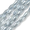 Transparent Electroplate Glass Beads X1-GLAA-K064-05A-PL03-1