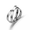 Non-Tarnish Stainless Steel Rotating Rings PW-WG51090-01-1