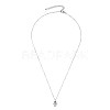 925 Sterling Silver Pendant Necklaces NJEW-BB34174-B-4
