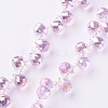 Transparent Glass Beads Strands X-GLAA-T006-14G-1