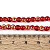 Electroplate Transparent Glass Beads Strands EGLA-Q132-4MM-A02-4