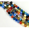 Natural Fire Crackle Agate Bead Strands G-K166-07F-10mm-16-3