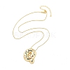 Brass Micro Pave Cubic Zirconia Letter Pendant Necklaces KK-Z069-01G-Q-2