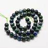 Natural Chrysocolla and Lapis Lazuli Beads Strands X-G-P281-03-8mm-2