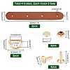 8 Sets 4 Colors PU Leather Chain Bag Strap FIND-PH0006-85-3