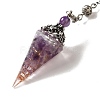 Natural Amethyst Dowsing Pendulum Big Pendants G-H285-02P-03-2