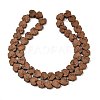 Electroplated Natural Lava Rock Beads Strands G-K388-04B-05-1