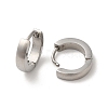 Polishing 304 Stainless Steel Hoop Earrings EJEW-P255-04P-2