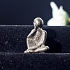 Natural Pyrite Carved Healing Thinker Figurines PW-WG76476-01-1