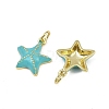 Brass Enamel Pendants KK-I358-001G-B01-2