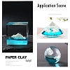 Cloud Paper Crane Ocean Fill Mud X-DIY-E032-04-2