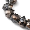 Electroplate Glass Beads Strands EGLA-D030-17G-3