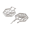 304 Stainless Steel Hoop Earrings EJEW-P271-09P-2