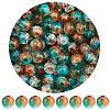 300Pcs Transparent Crackle Acrylic Beads CACR-SP0001-01A-1