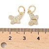 Brass Micro Pave Cubic Zirconia Pendants KK-D386-12G-3