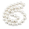Synthetic Magnetic Hematite Beads Strands G-M095-B01-01P-4