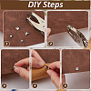 Iron & Brass Double Cap Rivets KK-FG0001-27P-3