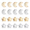 20Pcs 4 Styles 304 Stainless Steel Beads STAS-UN0063-95-1
