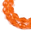 Transparent Glass Beads Strands EGLA-N013-T6mm-D09-3