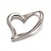 Tarnish Resistant 304 Stainless Steel Heart Linking Rings STAS-L162-10-2