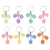 Tortoise Theme Gradient Color & Luminous Resin  Pendant Decoration KEYC-YW00154-01-2