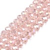 Electroplate Glass Beads Strands EGLA-A044-T6mm-B22-1