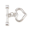 Heart Brass Toggle Clasps KK-G548-43P-02-1