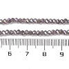 Baking Electroplate Glass Beads Strands DGLA-A039-J4mm-B06-4