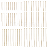 BENECREAT 60Pcs 6 Style Brass Flat Head Pins FIND-BC0003-94G-1