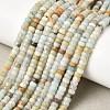 Natural Flower Amazonite Heishi Beads Strands G-A299-A17-01-1