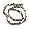 Natural Pyrite Nuggets Beads Strands G-I125-81-2
