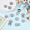 12Pcs 2 Styles Brass Cufflinks KK-ME0003-91B-5