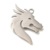 201 Stainless Steel Pendants STAS-R136-28P-1
