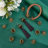 24Pcs Tibetan Style Alloy Bead Caps TIBE-PH0002-63AG-4