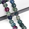 Natural Colorful Fluorite Beads Strands G-T139-55-1