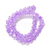 Transparent Glass Beads Strand GLAA-K057-01F-3