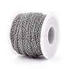 Tarnish Resistant 304 Stainless Steel Cable Chains CHS-R002-0.4mm-2