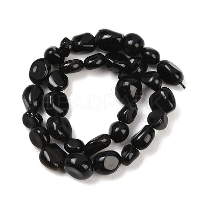 Natural Obsidian Beads Strands G-K395-B06-01-1