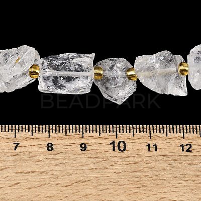 Raw Rough Natural Quartz Crystal Beads Strands G-Z131-J01-01-1