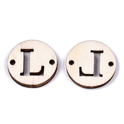 Unfinished Natural Poplar Wood Links Connectors WOOD-S045-140A-01L-1