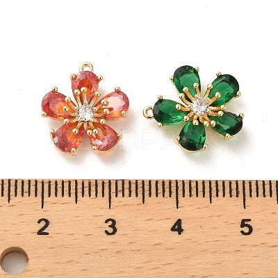 Glass Charms KK-P260-07G-1