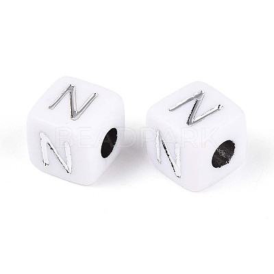 Opaque Acrylic Beads SACR-T035-03N-1