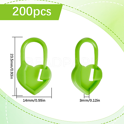 200Pcs Plastic Knittings Tool FIND-SP0003-12A-1