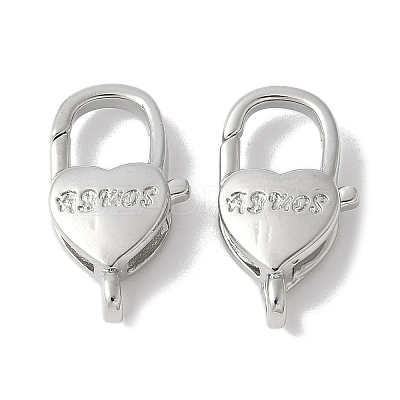 Brass Lobster Claw Clasps KK-F893-04P-1