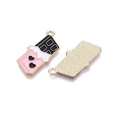 Valentine's Day Theme Alloy Enamel Pendants ENAM-T020-50B-02-1
